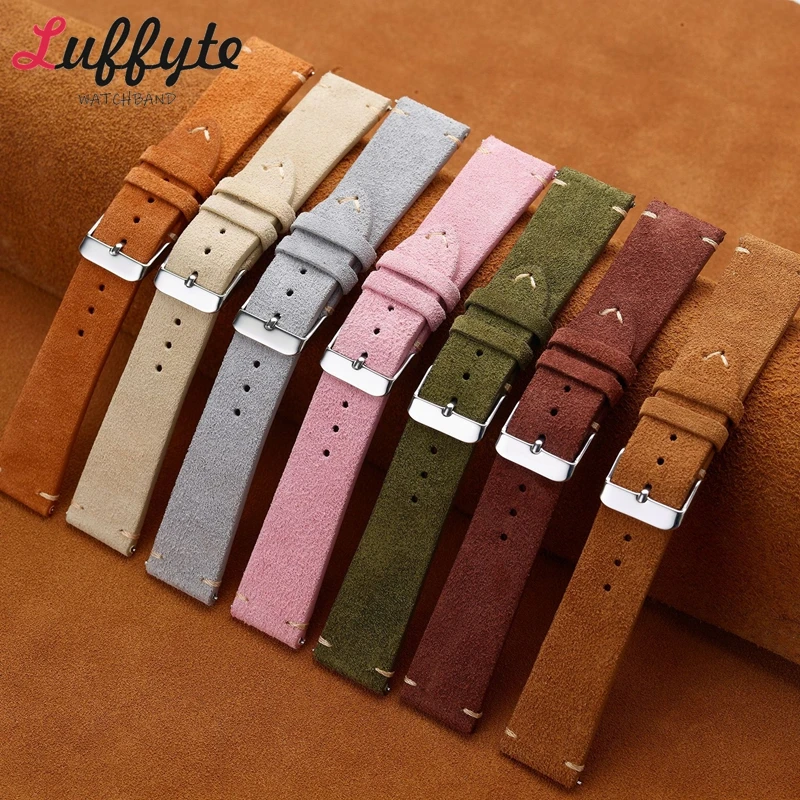 Suede Strap Watch - Cinturini per orologi in vera pelle