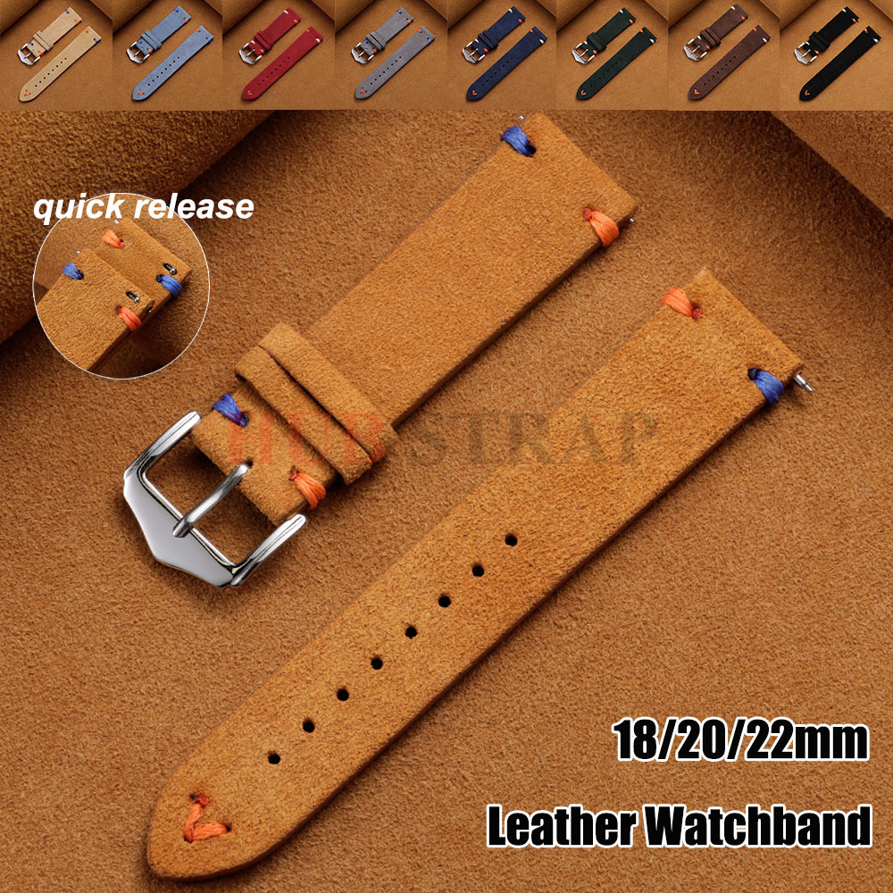 Suede Strap Watch - Cinturino in Pelle Scamosciata 18mm 20mm