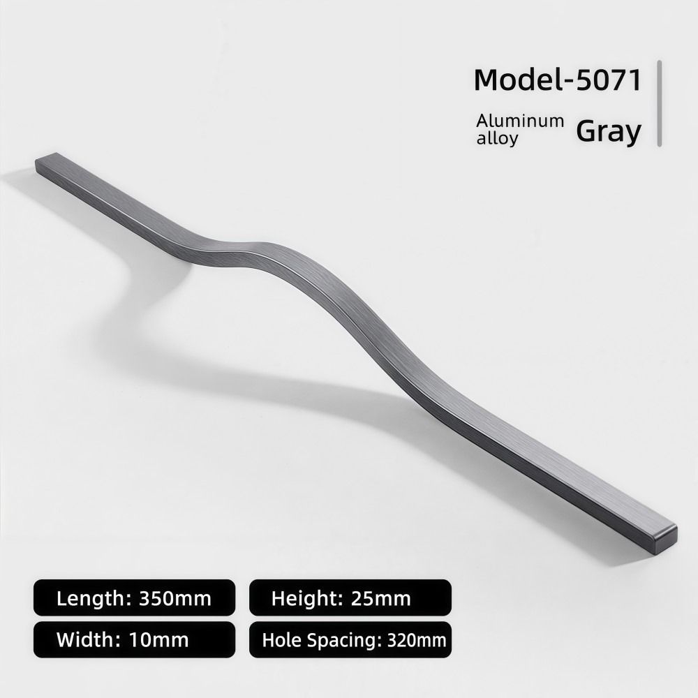 Curved Spring Bar - Maniglia per Mobile in Lega di