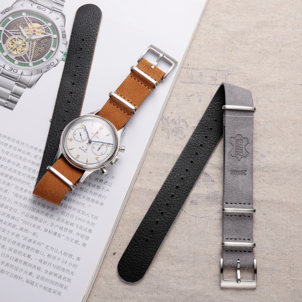 Suede Strap Watch - Cinturino per orologio in vera pelle