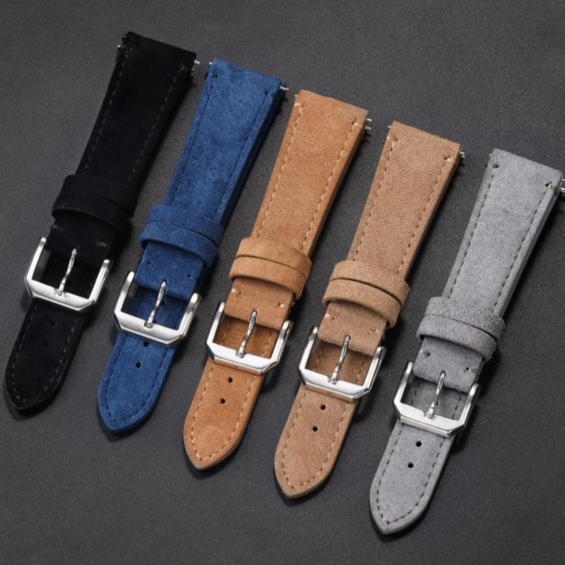 Suede Strap Watch - Cinturino per orologio in pelle scamosciata