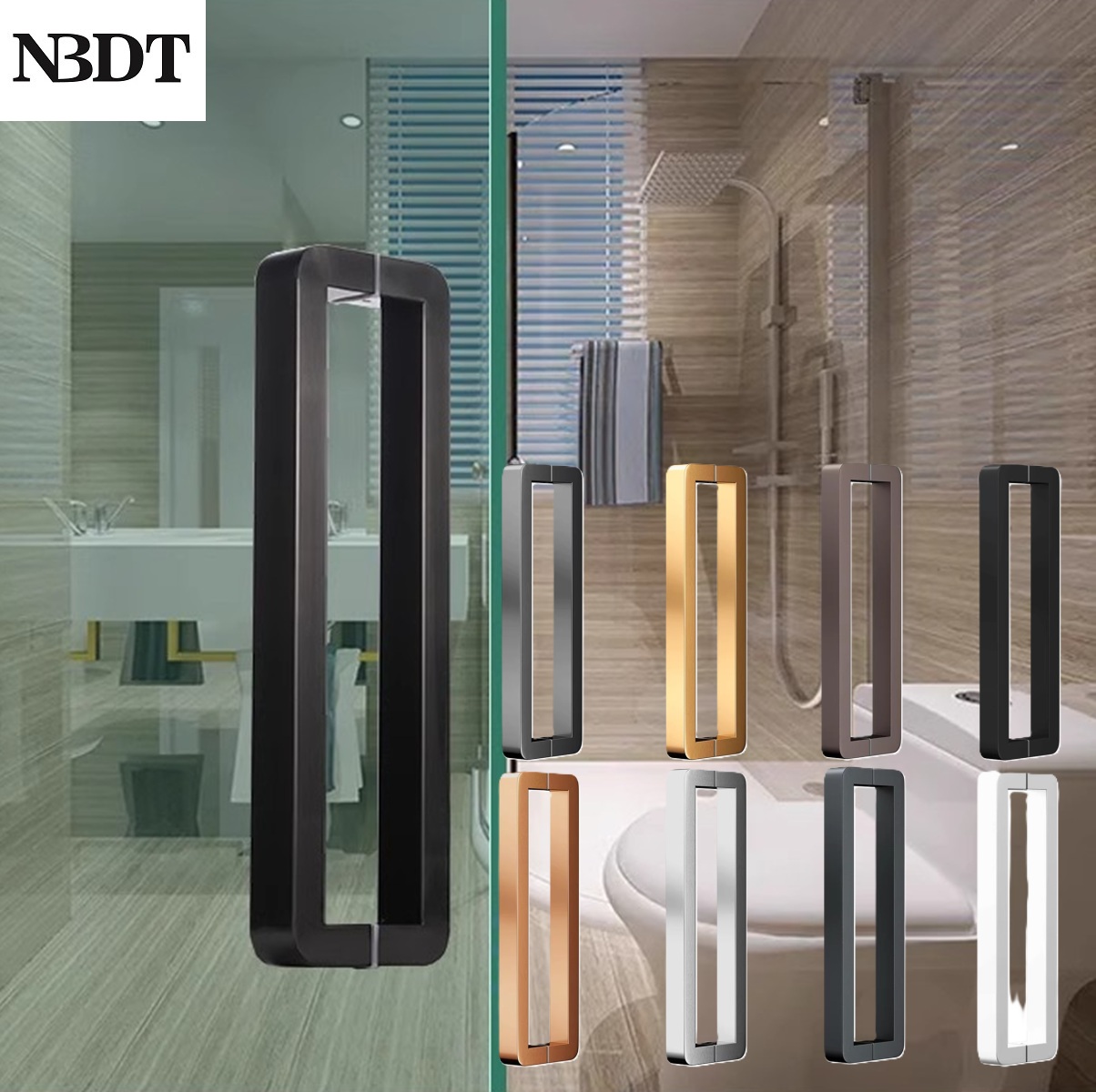 Maniglia per Porta in Vetro in - Curved Spring Bar recensione e prezzo